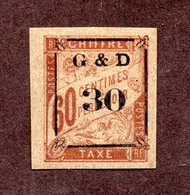 Guadeloupe Taxe N°13c N* TTB Et Signé Cote 825 Euros !!! Très RARE ! - Postage Due