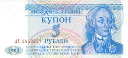 5 Rubel  Transnistrischen Moldauische Republik, UNC - Moldavia