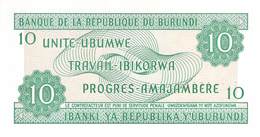 10 Burundi-Franc UNC 2001 - Burundi