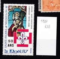 2 X St. Pierre Et Miquelon Neufs ** 1987 - Unused Stamps