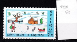 2 X St. Pierre Et Miquelon Neufs **  1990 - Unused Stamps