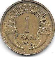 France  1 Franc  1936 Km 885   Xf - 1 Franc
