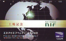 Carte Prépayée Japon  ESPACE (857)  GLOBE * SATELLITE * TERRESTRE * MAPPEMONDE * Telefonkarte Phonecard JAPAN * - Espace