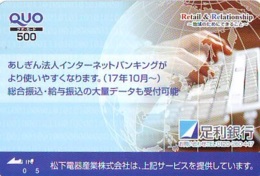 Carte Prépayée Japon  ESPACE (878)  GLOBE * SATELLITE * TERRESTRE * MAPPEMONDE * Telefonkarte Phonecard JAPAN * - Espace