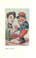 190519 - ILLUSTRATEUR B MOLOCH Caricature Humour Chaussure REJANE Et POLIN Comédienne Chanteur Café Concert - Moloch
