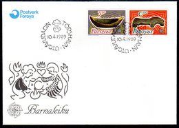 FAROE IS. 1989 Europa: Children's Toys On FDC.  Michel 184-85 - Faroe Islands