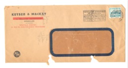 Enveloppe à Entête : KEYSER & MACKAY à BRUXELLES En 1947 (van) - 1900 – 1949