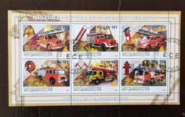 MOZAMBIQUE Pompiers, Pompier, Firemen, Bomberos. Feuillets 6 Valeurs Emis En 2009 Oblitéré, Used - Feuerwehr