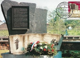 1.8.1985  -  Luxembourg   Monument De La Deportation  Gedenktag  40 Jahrestag Der Deportierten - Maximum Cards