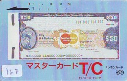 Télécarte Japon * BILLET De Banque  (167) Banknote  * Japan Phonecard * GELDSCHEIN * Coin * BANKBILJET - Postzegels & Munten