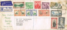32779. Carta Aerea Certificada CHRISTCHURCH (New Zealand) 1946 To Scotland - Lettres & Documents