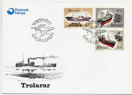 FAROE IS. 1987 Fishing Trawlers On FDC.  Michel 151-53 - Faroe Islands