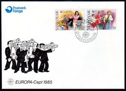 FAROE IS. 1985 Europa: Music Year On FDC.  Michel 116-17 - Islas Faeroes