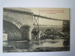 GP 2019 - 1227  Le Pont Du Chemin De Fer Près  REHAINVILLER  (Meurthe-et-Moselle)  Détruit Par Les Allemands   XXX - Otros & Sin Clasificación