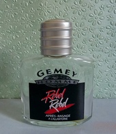 Flacon Avec Bouchon  "REBEL "  De GEMEY Vide/Empty  Après Rasage 100 Ml - Flacons (vides)