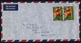 Ca0295 ZAIRE 1988,  Flower Stamps On Kamina 1 Cover To England, I.10(C) - Gebraucht