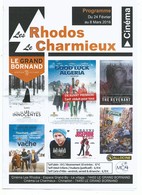 Programme De Cinema - 74 - Le Grand Bornand Cinema Les Rhodos Le Charmieux - 02/2016 - Format Page A 4 Pliée - Programs