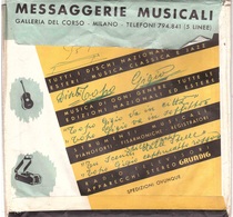 MESSAGGERIE MUSICALI GALLERIA DEL CORSO MILANO BUSTA PORTA DISCHI - Zubehör & Versandtaschen