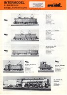 Catalogue INTERMODEL Kleinserien Neuheiten 1981.2 Spur HO HOm N Nn3 Z - Allemand