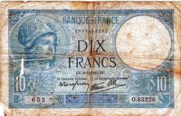 Billet De 10 Francs Minerve Le 09-01-41 En B - - 10 F 1916-1942 ''Minerve''