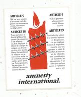 Autocollant , Politique ,  AMNESTY INTERNATIONAL - Aufkleber