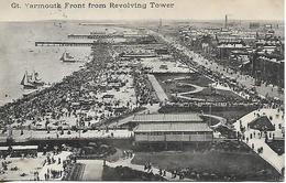 Early Postcard, Gt. Yarmouth, Panoramic View, Boats, Buildings, Animated Crowd Scenes. 1912. - Great Yarmouth