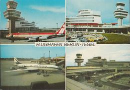 D-13405  Berlin - Flughafen Tegel - Flugzeuge - Air France - Aeroamerica - Airplane - Cars - VW - Nice Stamp - Tegel