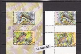 2019 Europa – Protected Birds 2v + S/S - Used (O)  Bulgaria / Bulgarie - 2019