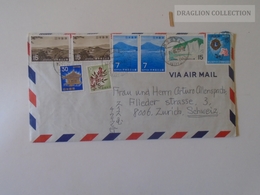 W510.20 JAPAN Cover Sent To Switzerland 1969  Stamps - Storia Postale