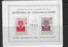 ARGENTINA     1960 World Refugee Year ** - Unused Stamps