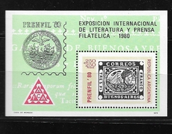 ARGENTINA   1979 "Prenfil 80" - International Exhibition Of Philatelic Literature And Journalism, Buenos Aires  ** - Unused Stamps