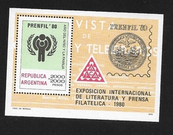 ARGENTINA   1979 "Prenfil '80" International Exhibition Of Philatelic Literature And Journalism, Buenos Aires ** - Neufs