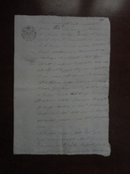 CARTA BOLLATA REGNO DELLE DUE SICILIE 3 GRANE- 1853 - Sicily