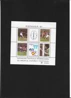 ARGENTINA   1981 Football - International Stamp Exhibition "ESPAMER '81" - Buenos Aires, Argentina ** S/s - Ungebraucht