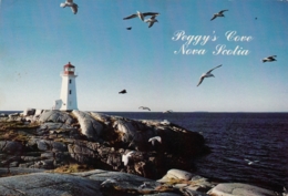 Peggy's Cove Nova Scotia Canada Lighthouse Postcard Phare Leuchtturm Faro 1988 - Phares