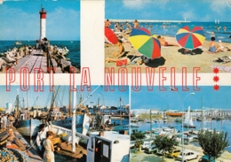 Port La Nouvelle France Lighthouse Postcard Phare Leuchtturm Faro 1980 - Phares