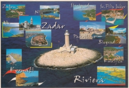 Porer Croatia Lighthouse Postcard Phare Leuchtturm Faro 1994 - Phares