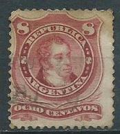 Timbre Argentine 1879 Yvt N°38 8 Centavos - Gebruikt