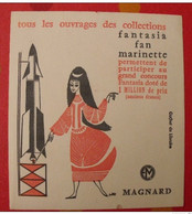 Buvard Magnard. Livres Collections Fantasia, Fan, Marinette. Fusée. Concours. Vers 1950. - M