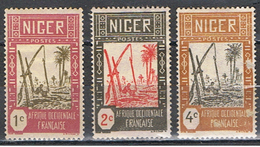 NIGER F 7 // YVERT 29, 30, 31 // 1926-28 - Usados
