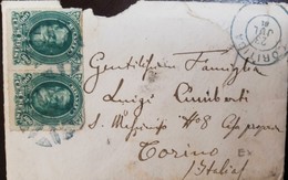 L) 1881 BRAZIL, EMPEREDOR DOM PEDRO, SCOTT A14, 100 REIS, GREEN, XF - Lettres & Documents