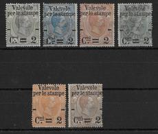 ITALIE - YVERT N° 46/51 (*) / OBLITERES  - COTE = 120 EUR. - Oblitérés