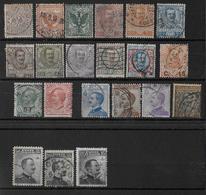 ITALIE - YVERT N° 64/82+87+92 OBLITERES  - COTE = 57 EUR. - Used