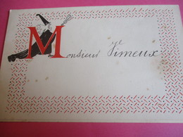 Menu à 2 Volets / Les Fleurs Du Mal/monsieur Vimeux/ Edité Par Le Mictasol/ DRAEGER Paris/ 1933  MENU264 - Menus