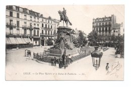 - CPA LILLE (59) - La Place Richebé Et La Statue De Faidherbe 1903 - Edition Lévy N° 3 - - Lille