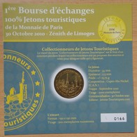 Médaille Touristique 1 Er Bourse D'Echanges Jeton Touristique 30 Octobre 2010 Zénith De Limoges - 2010