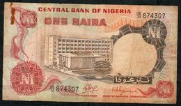 NIGERIA P15a 1 NAIRA 1973 Signature 1 FINE NO P.h. - Nigeria