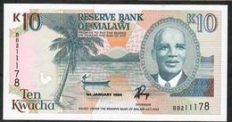 MALAWI P25c 10 KWACHA 1994 #BB AUNC. - Malawi