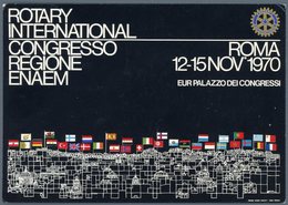 °°° Cartolina - Roma N. 618 Rotary International Viaggiata °°° - Tentoonstellingen