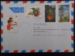 Rwanda Lettre De Gitarama 2007 Pour Villmergen - Used Stamps